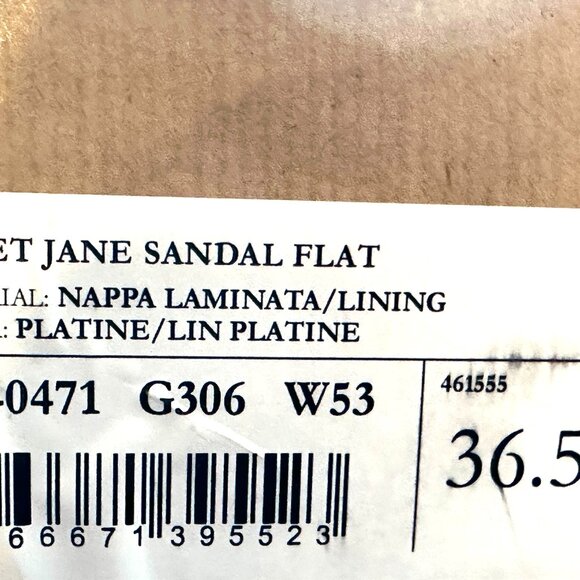 Christian Louboutin SWEET JANE SANDAL FLAT Metallic Leather Shoes Gold - Picture 16 of 16